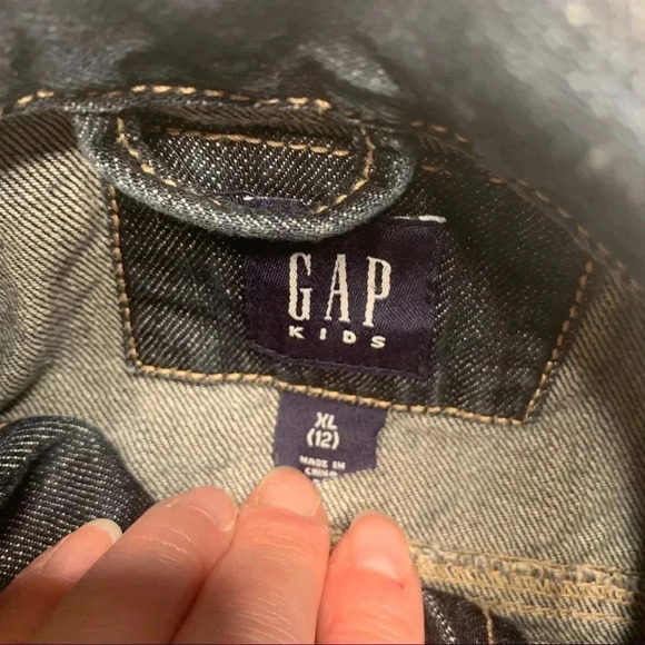 GAP Kids Denim Jean Jacket XL - Picture 3 of 5